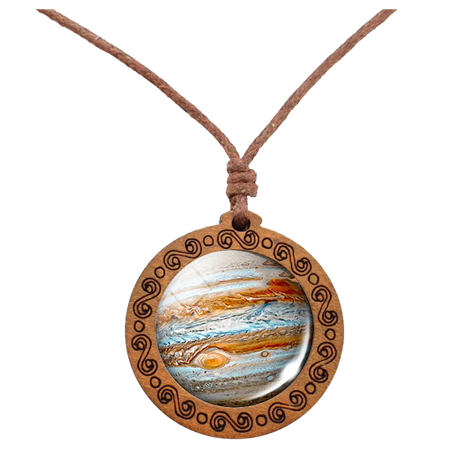 thumbnail image 2 of Ocho planetas collar colgante de doble cara de vidrio Universo Galaxy Solar System collar para las mujeres, 2 of 2